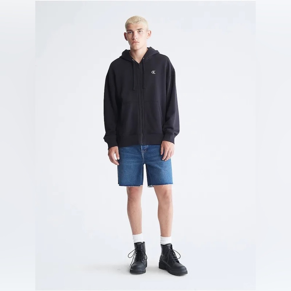 Calvin Klein - Classic Fit Indigo Cut-Off Denim Shorts